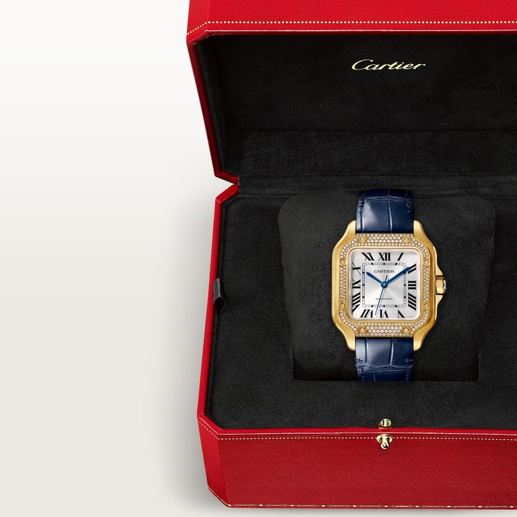 Cartier Santos de Cartier Medium model Sunray-effect dial 35.1 mm