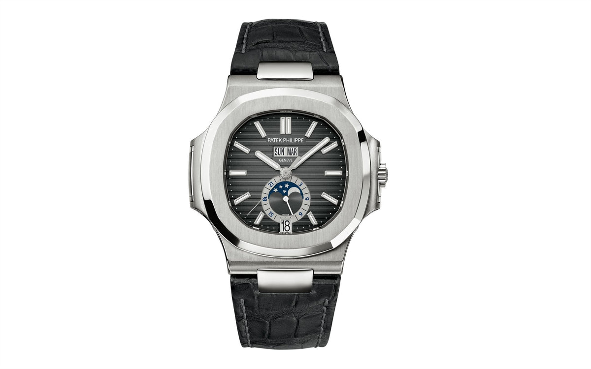 Patek Philippe Nautilus Annual Calendar, Moon Phases , Edelstahl, 40,5 mm