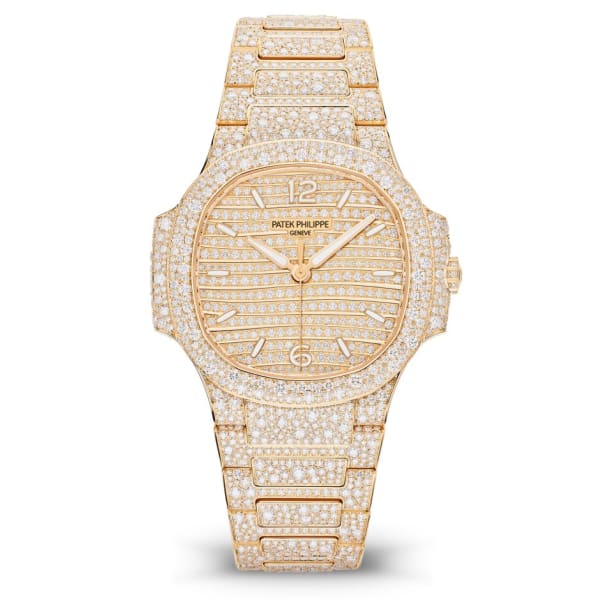 Patek Philippe Nautilus Haute Joaillerie Ladies Automatic , 18K Roségold and Diamanten, 35,2mm