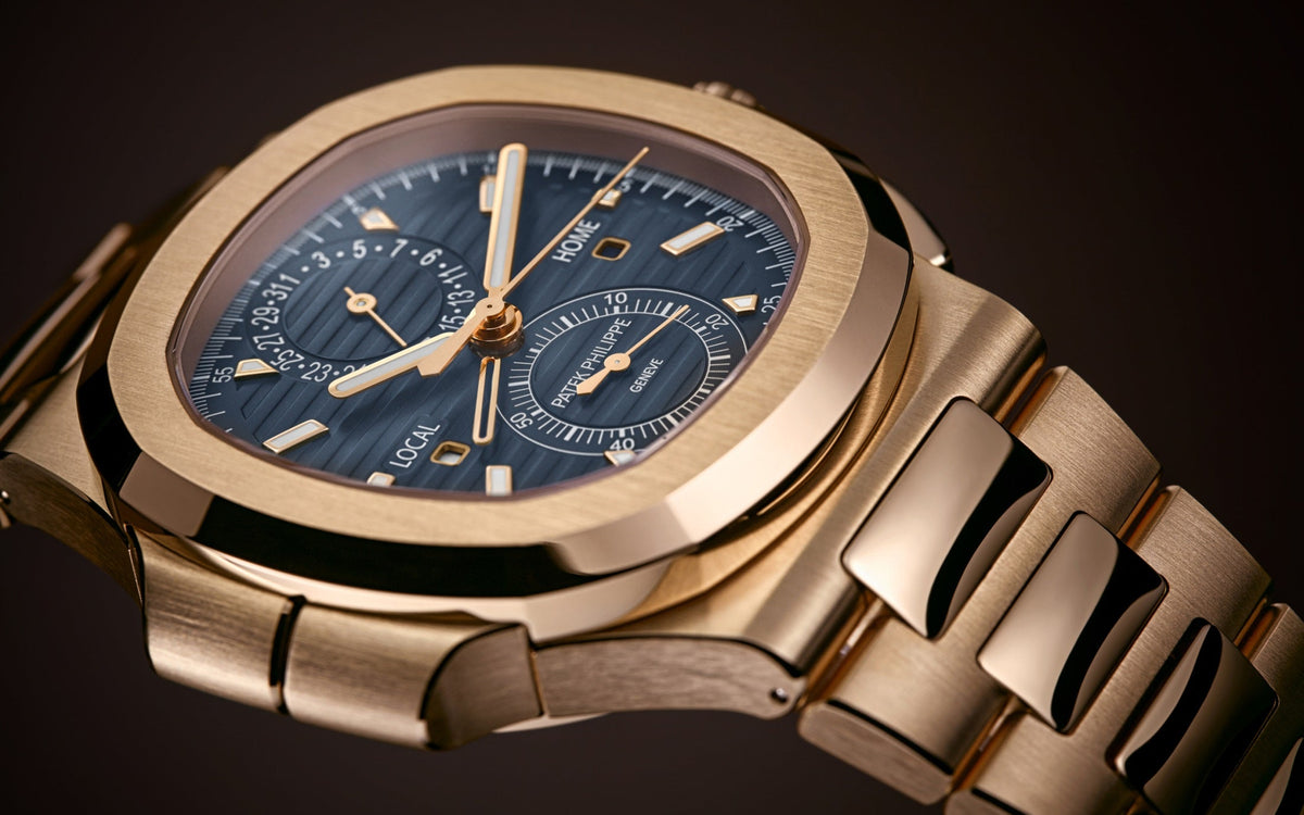 Patek Philippe Nautilus Travel Time Chronograph , 18k Roségold, 40,5 mm