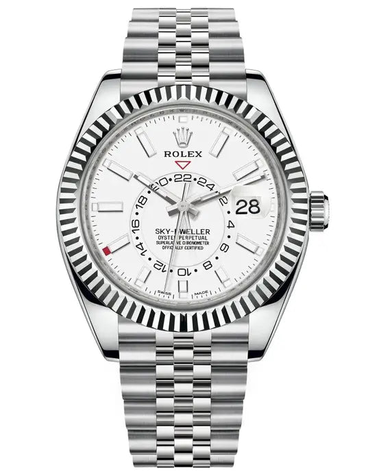 Rolex Sky-Dweller 42mm Schwarzes Zifferblatt Oyster Bracelet