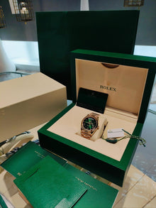 Rolex 2024 Day-Date Grünes Zifferblatt Gelbgold Bracelet