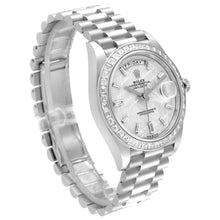 Rolex Day-Date 40 Platinum Meteorite Diamanten Dial Diamanten Bezel M228396TBR-0027