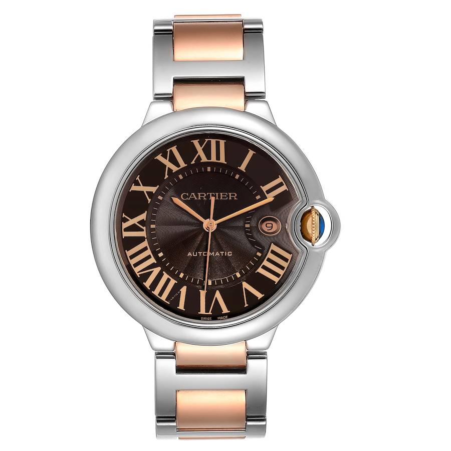 Cartier BALLON BLEU Roségold Mix Chocolate 42mm
