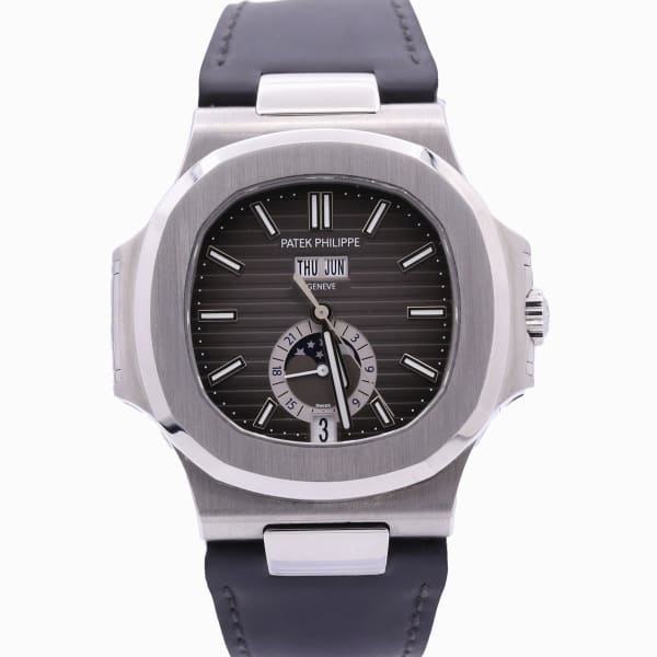 Patek Philippe Nautilus, 40.5mm, Edelstahl, Schwarzes Zifferblatt, 5726A-001