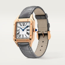 Cartier Santos-Dumont Small model Satin-brushed Silbernes Zifferblatt 38 mm x 27.5 mm