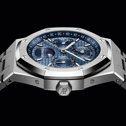 Audemars Piguet AP Royal Oak Perpetual Calendar Edelstahl Blue 41mm