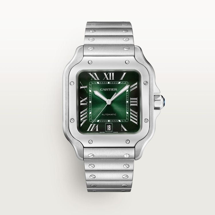 Cartier Santos de Cartier Large model Graduated Grünes Zifferblatt 39.8 mm