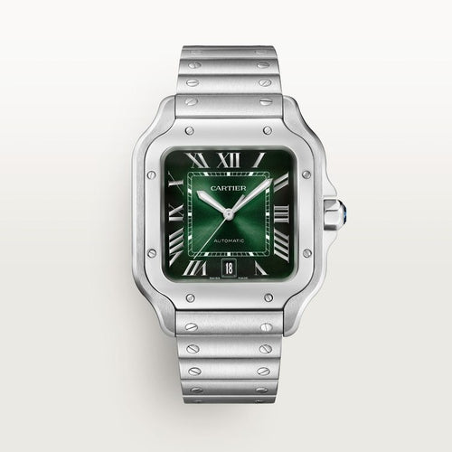 Cartier Santos de Cartier Large model Graduated Grünes Zifferblatt 39.8 mm