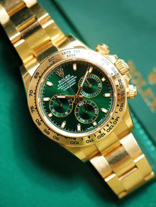 Rolex Cosmograph Daytona Oyster Gelbgold Green Replica