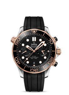 Omega Seamaster Diver 300m CHRONOGRAPH Sedna™ Gold Black 44mm