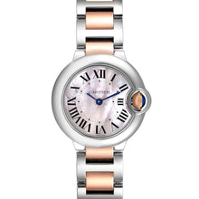 Cartier BALLON BLEU Pink Mother of Pearl Dial 28mm