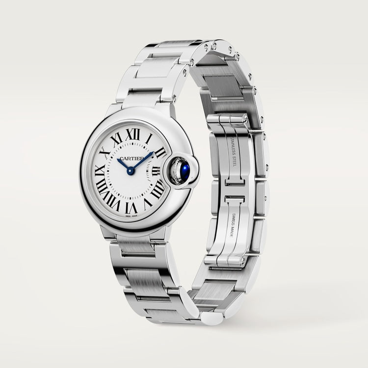 Cartier Ballon Bleu de Cartier Silvered opaline dial 28 mm