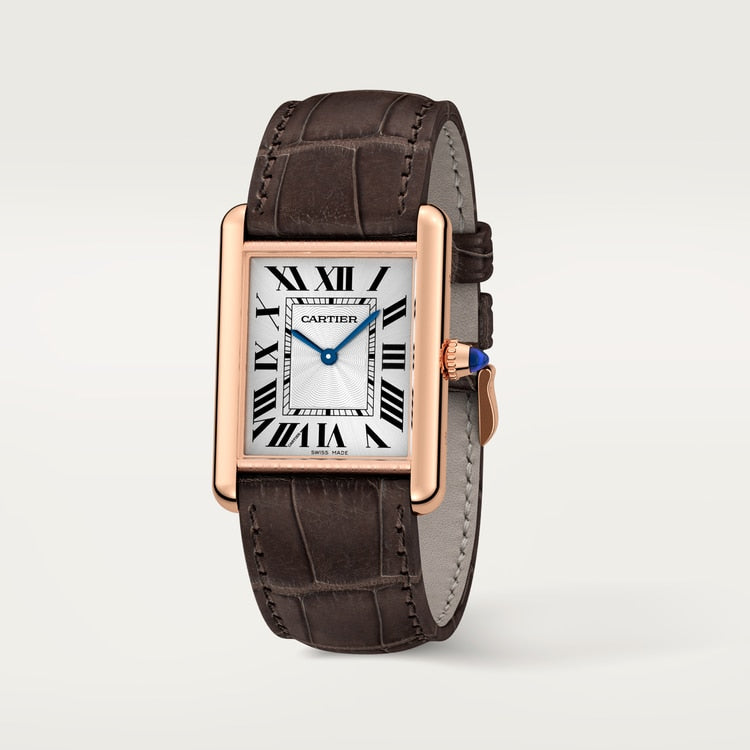 Cartier Tank Louis Cartier Large model Silvered beaded dial 33.7 mm