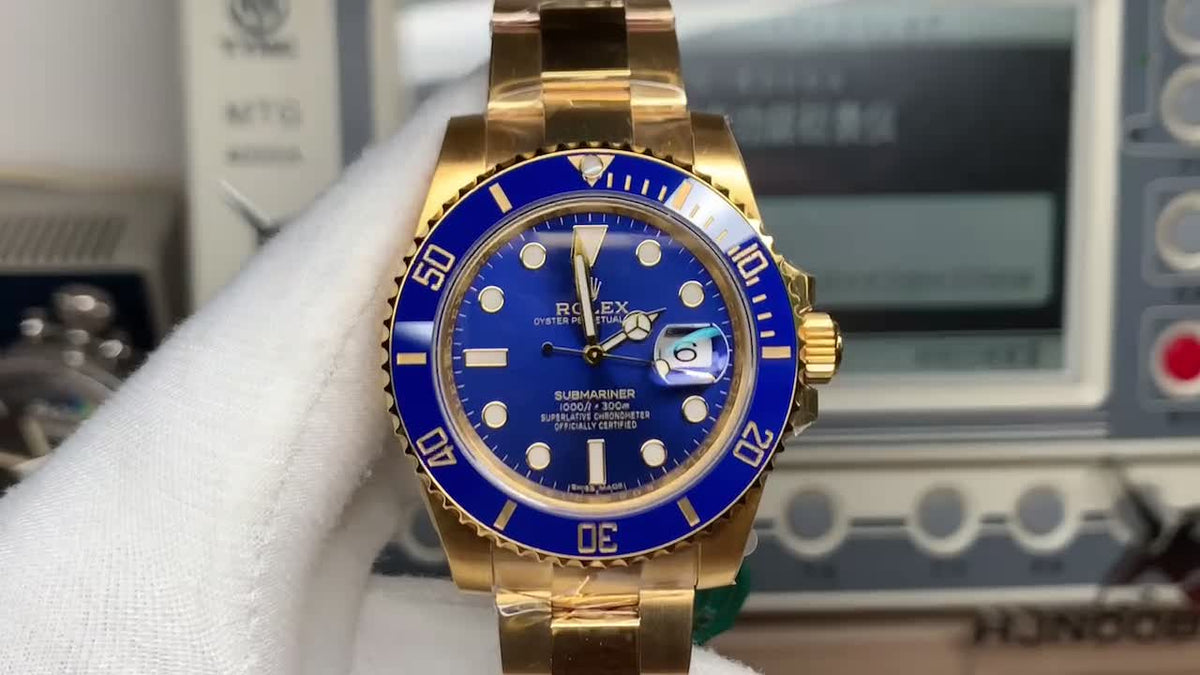 Rolex Submariner Date Oyster, 41 mm, Gelbgold