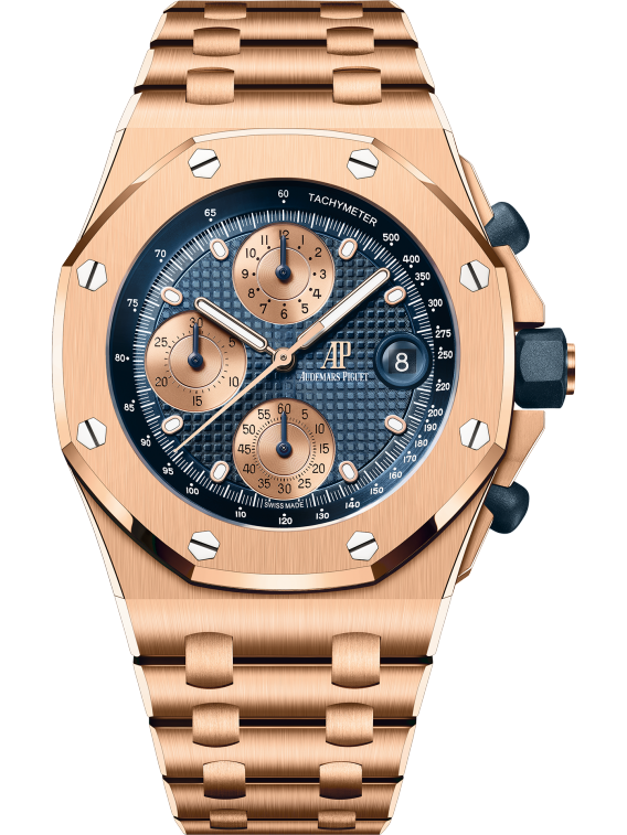 Audemars Piguet OFFSHORE Pink Gold Blaues Zifferblatt CHRONOGRAPH 42mm