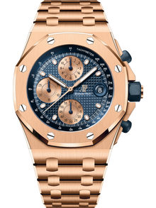 Audemars Piguet OFFSHORE Pink Gold Blaues Zifferblatt CHRONOGRAPH 42mm