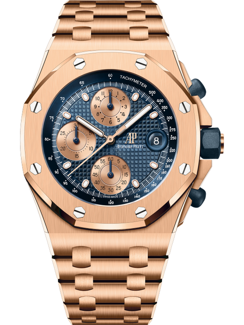 Audemars Piguet OFFSHORE Pink Gold Blaues Zifferblatt CHRONOGRAPH 42mm