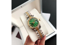 Rolex Datejust 36/28mm RG/SS Jub Green/Dial