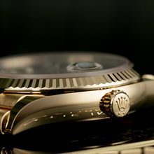 Rolex Day-Date 36 Green Ombre Diamanten Dial Gelbgold President Automatic