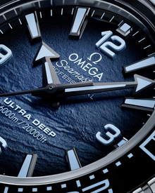Omega Seamaster Planet Ocean 6000M 45.5 mm, O‑MEGASTEEL on O‑MEGASTEEL