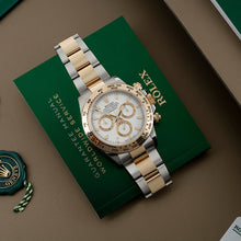 Rolex Daytona Edelstahl & Gold Weißes Zifferblatt