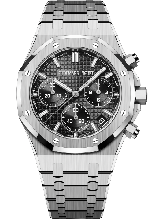 Audemars Piguet ROYAL OAK Schwarzes Zifferblatt CHRONOGRAPH 41mm