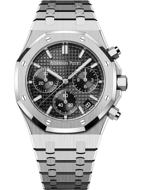 Audemars Piguet ROYAL OAK Schwarzes Zifferblatt CHRONOGRAPH 41mm