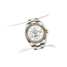 Rolex Sky-Dweller Automatic Men's 18kt Gelbgold Weißes Zifferblatt Oyster -0009