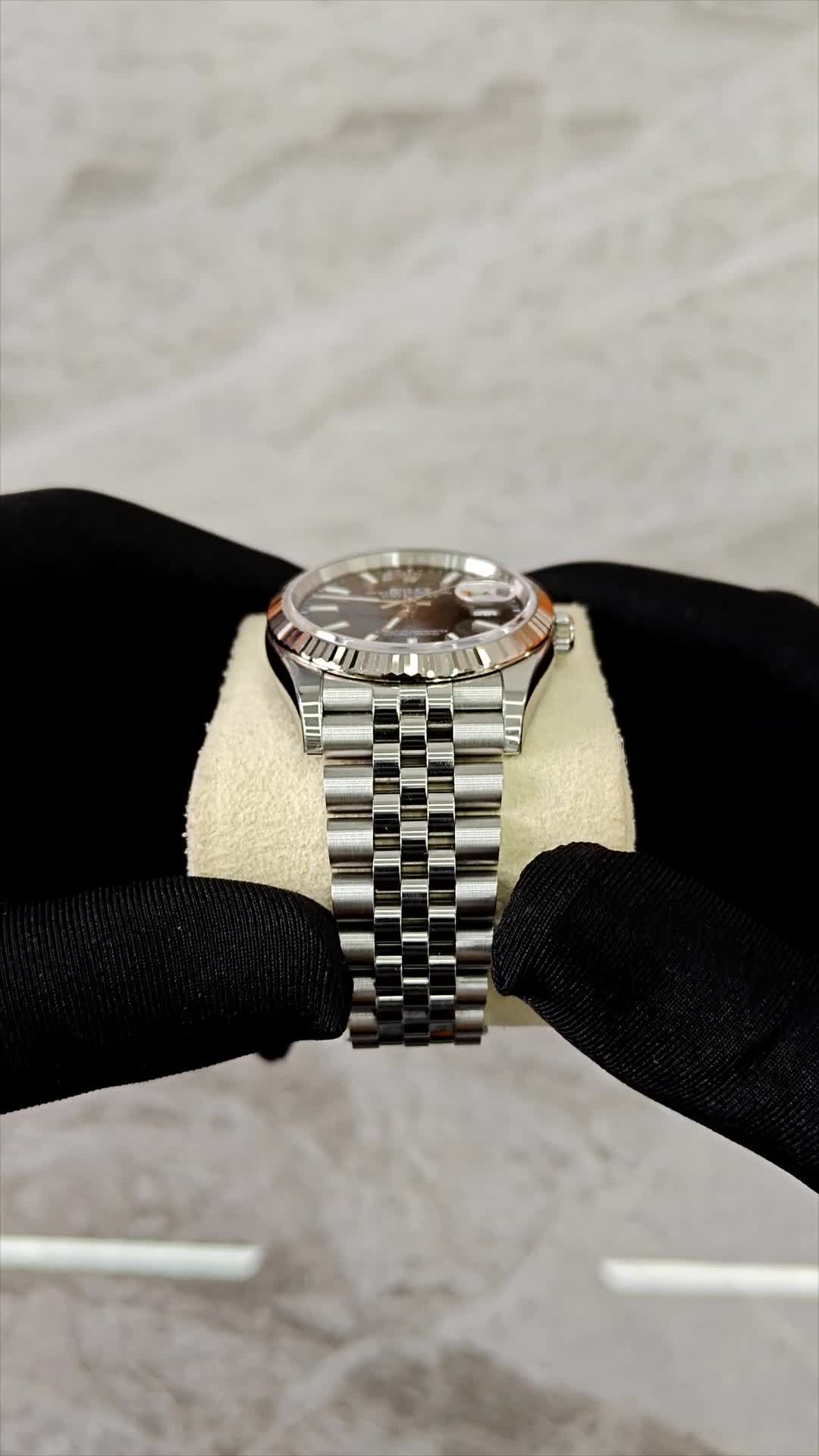 Rolex Datejust 36 Schwarzes Zifferblatt Jubilee Bracelet -0015