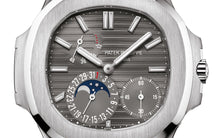 Patek Philippe Nautilus Date, Moon Phases , 18k Weißgold, 40mm