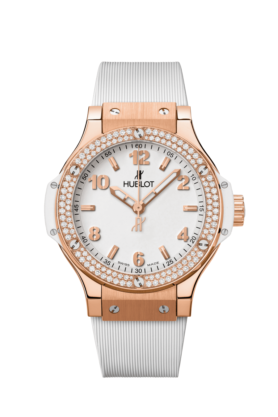 Hublot Big Bang, Gold White Diamanten, 38 mm