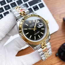 Rolex Datejust 41 Schwarzes Zifferblatt Men's Gold & Edelstahl -0014