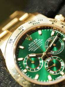 Rolex Cosmograph Daytona Oyster Gelbgold Green Replica