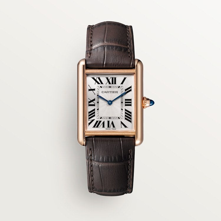 Cartier Tank Louis Cartier Large model Silvered beaded dial 33.7 mm