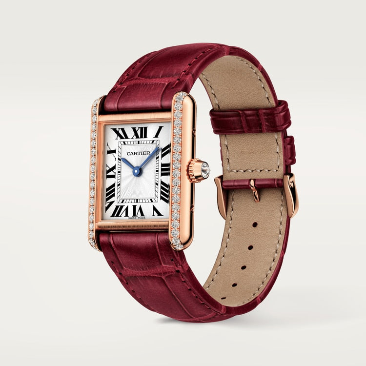 Cartier TANK LOUIS Roségold Diamanten 22mm
