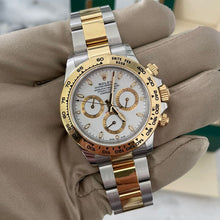 Rolex Daytona Edelstahl & Gold Weißes Zifferblatt