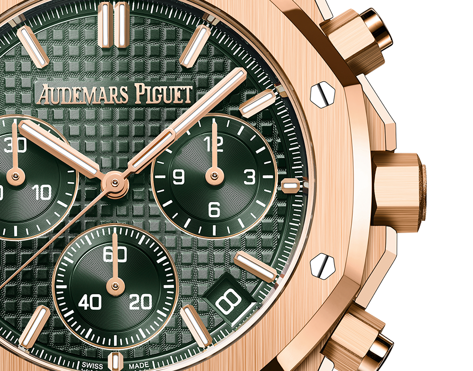 Audemars Piguet ROYAL OAK Pink Gold Khaki Grünes Zifferblatt CHRONOGRAPH 41mm