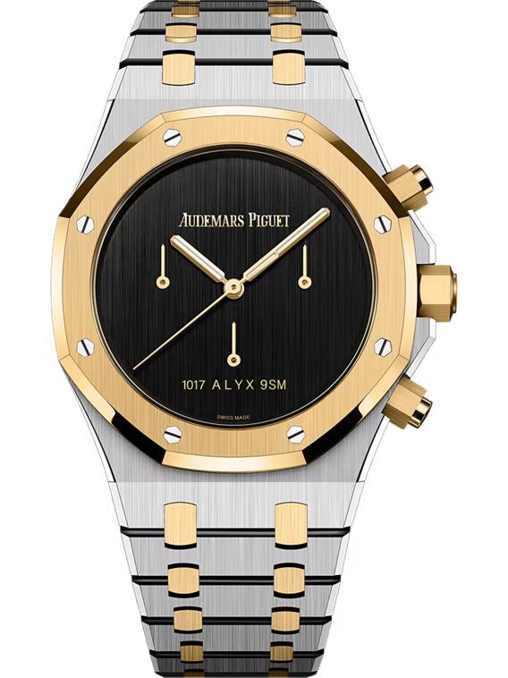 Audemars Piguet Royal Oak Schwarzes Zifferblatt Edelstahl -Bracelet