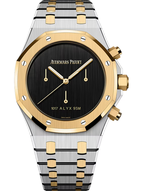 Audemars Piguet Royal Oak Schwarzes Zifferblatt Edelstahl -Bracelet