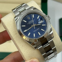Rolex Datejust 41 Edelstahl Blaues Zifferblatt