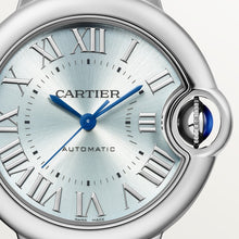 Cartier Ballon Bleu de Cartier Blau silvered sunray-brushed dial 33 mm