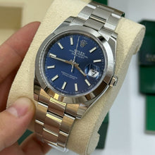 Rolex Datejust 41 Edelstahl Blaues Zifferblatt