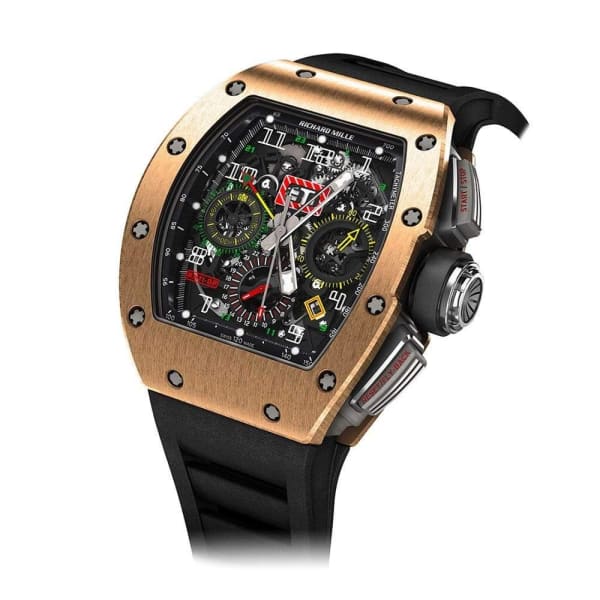 Richard Mille ��ヰ���Best selling specials��ヰ���-RICHARD MILLE Automatic Flyback Chronograph Dual Time Zone Roségold