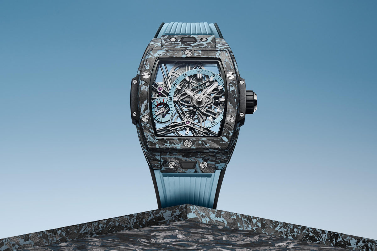 Hublot Hublot, Spirit of Big Bang Tourbillon Carbon Sky Blue 42mm, Limited Edition