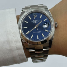 Rolex Datejust 41 Edelstahl Blaues Zifferblatt