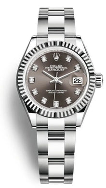 Rolex Lady-Datejust 28 Dark Grey Diamanten Dial