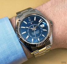 Rolex Sky-Dweller Blaues Zifferblatt Edelstahl -0003 Oyster Replica