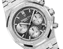 Audemars Piguet ROYAL OAK FROSTED GOLD CHRONOGRAPH Schwarzes Zifferblatt 41mm