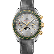 Omega Speedmaster Moonphase 44.25 mm Edelstahl - Gelbgold Lederarmband